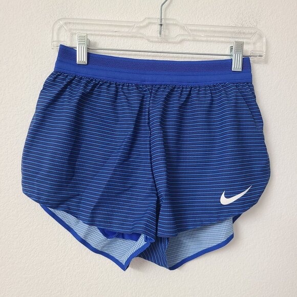 NEW Nike Pro Elite 2" Brief-Lined Running Shorts DA2940-401 Size S Blue Orange - Picture 1 of 5